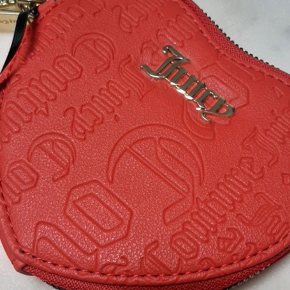 Juicy Couture Flame Scarlet Heart Coin Purse - Picture 2 of 5